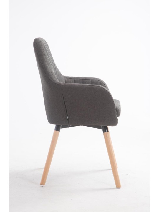 Stolička Florián látka Natura, tmavosivá