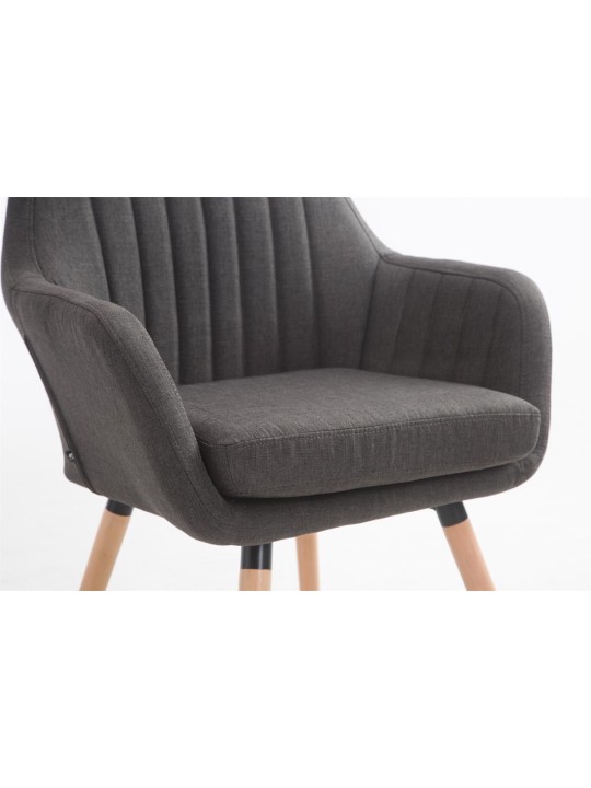 Stolička Florián látka Natura, tmavosivá