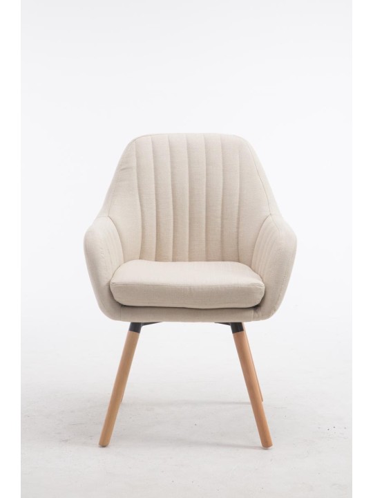 Stolička Florián látka Natura, krémová