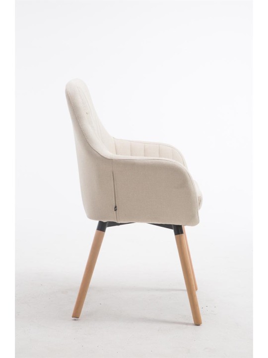 Stolička Florián látka Natura, krémová