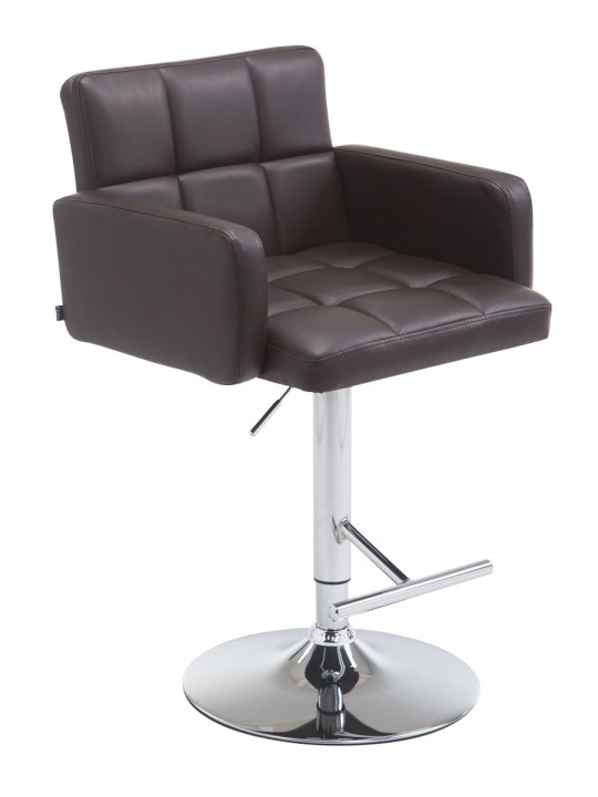 Barová stolička Los Angeles z umelej kože C, hnedá
