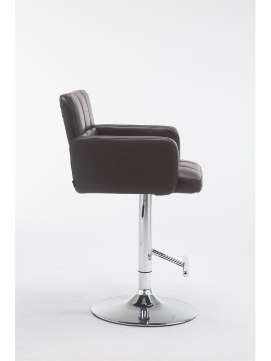 Barová stolička Los Angeles z umelej kože C, hnedá