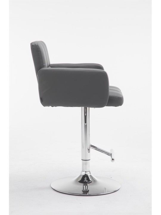 Barová stolička Los Angeles z umelej kože C, sivá