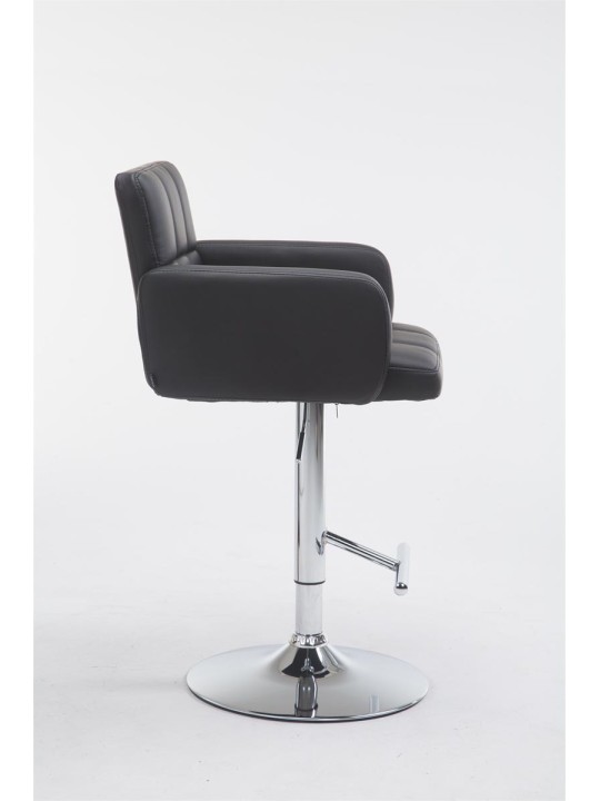 Barová stolička Los Angeles z umelej kože C, čierna