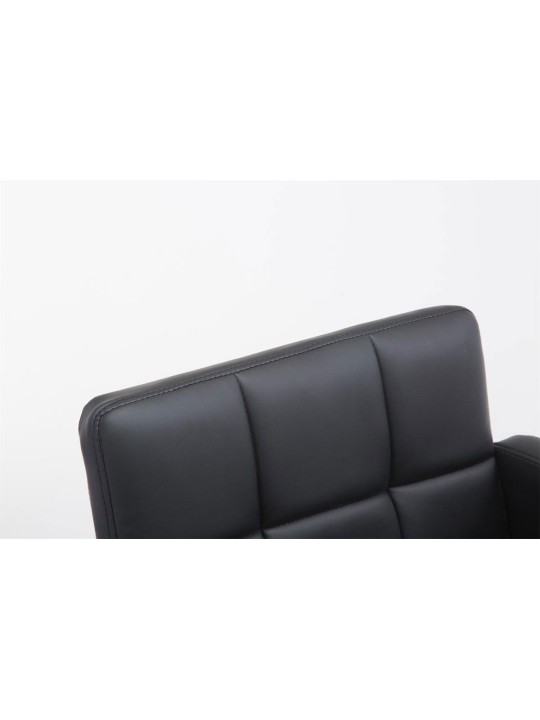 Barová stolička Los Angeles z umelej kože C, čierna