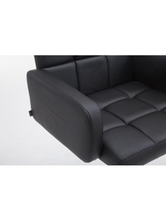 Barová stolička Los Angeles z umelej kože C, čierna