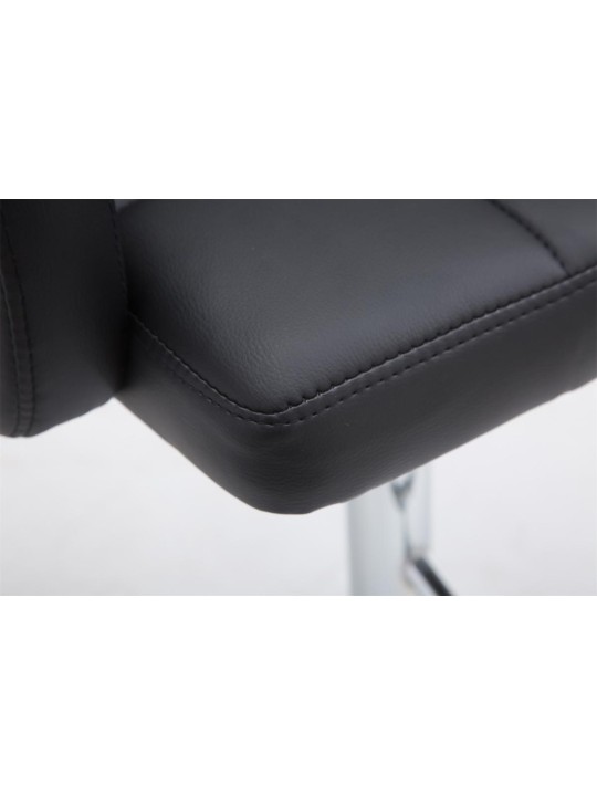 Barová stolička Los Angeles z umelej kože C, čierna