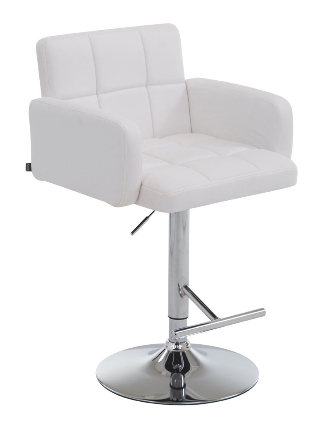 Barová stolička Los Angeles z umelej kože C, biela