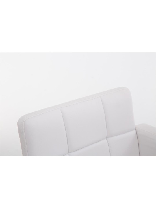 Barová stolička Los Angeles z umelej kože C, biela