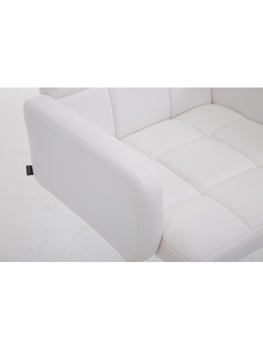 Barová stolička Los Angeles z umelej kože C, biela