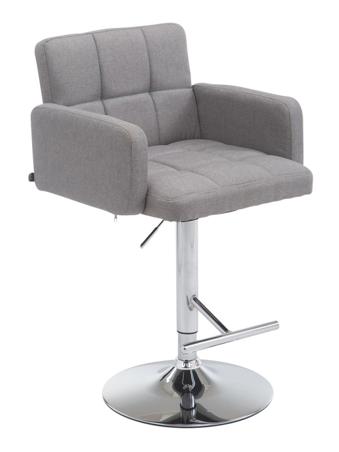 Barová stolička Los Angeles látka C, sivá