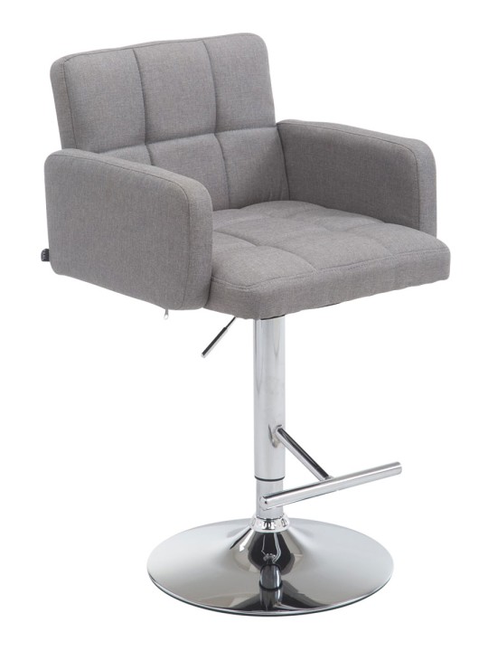 Barová stolička Los Angeles látka C, sivá