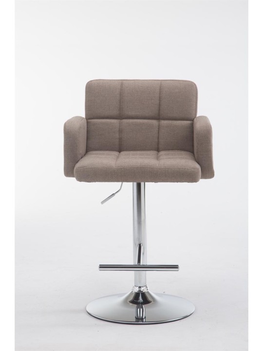 Barová stolička Los Angeles látka C, šedohnedá