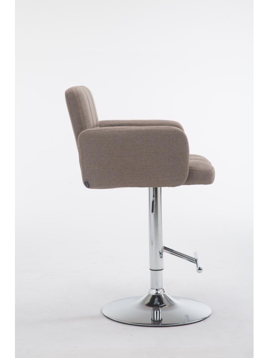 Barová stolička Los Angeles látka C, šedohnedá
