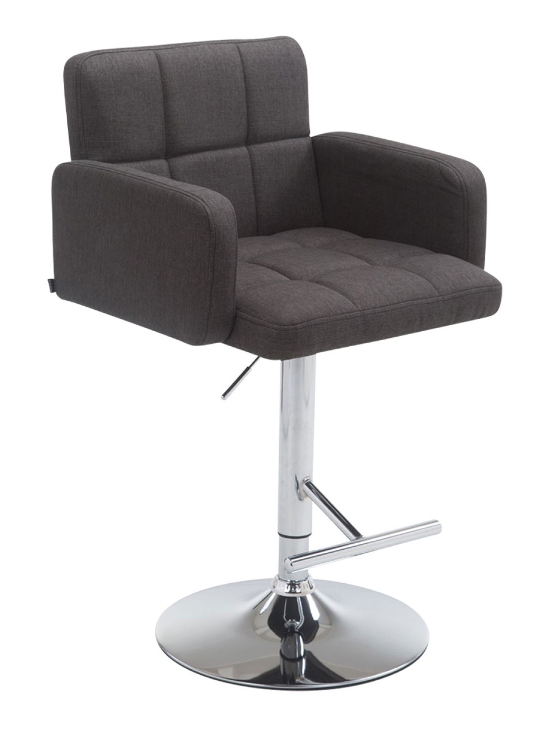 Barová stolička Los Angeles látka C, tmavosivá