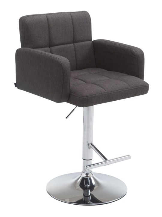 Barová stolička Los Angeles látka C, tmavosivá
