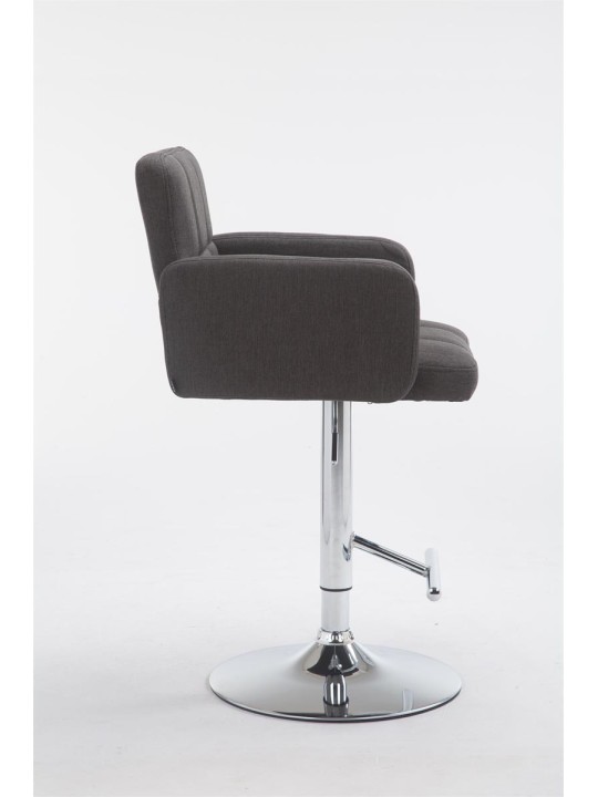 Barová stolička Los Angeles látka C, tmavosivá