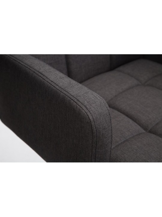 Barová stolička Los Angeles látka C, tmavosivá