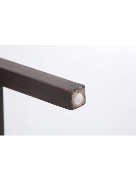 Barová stolička Louise látka starožitná, tmavosivá