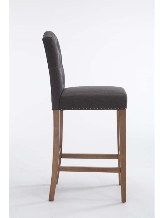 Barová stolička Louise látka starožitná-svetlá, tmavosivá