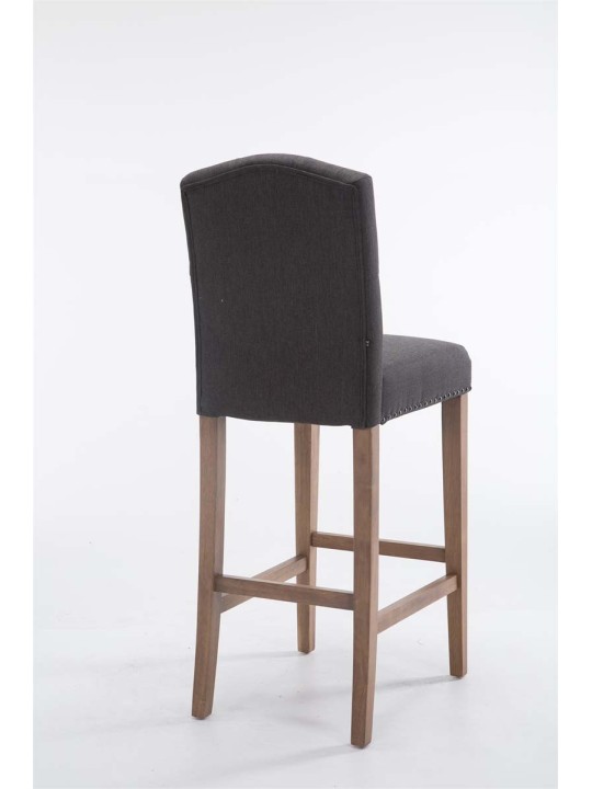 Barová stolička Louise látka starožitná-svetlá, tmavosivá