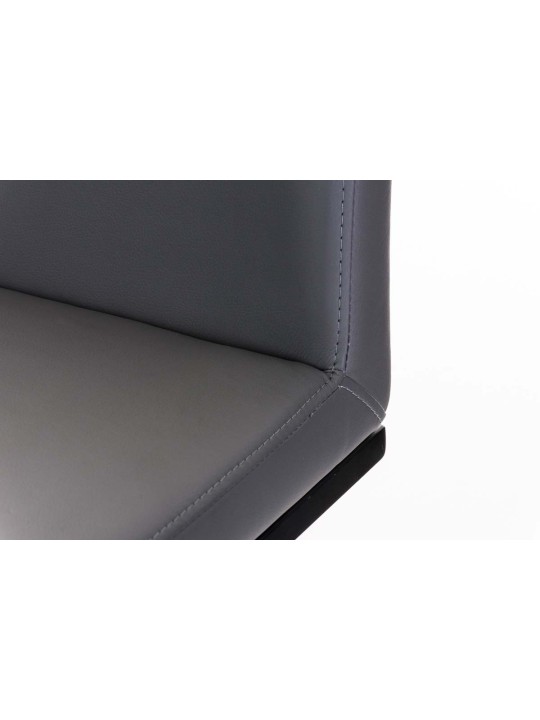 Barová stolička Panama B umelá koža, sivá