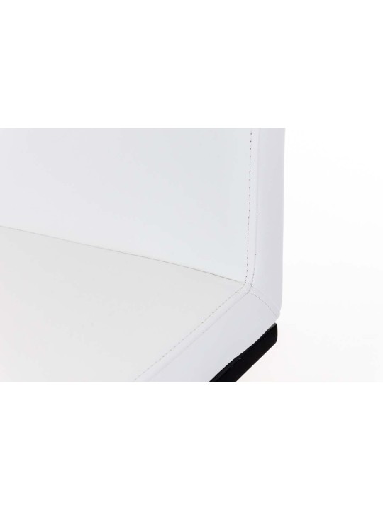 Barová stolička Panama B umelá koža, biela