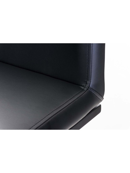 Barová stolička Panama B umelá koža, čierna