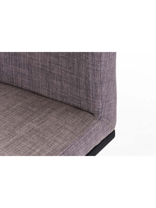 Barová stolička Panama B látka, sivá