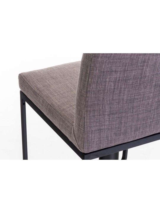 Barová stolička Panama B látka, sivá