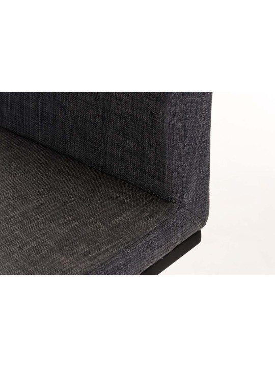 Barová stolička Panama B látka, tmavosivá