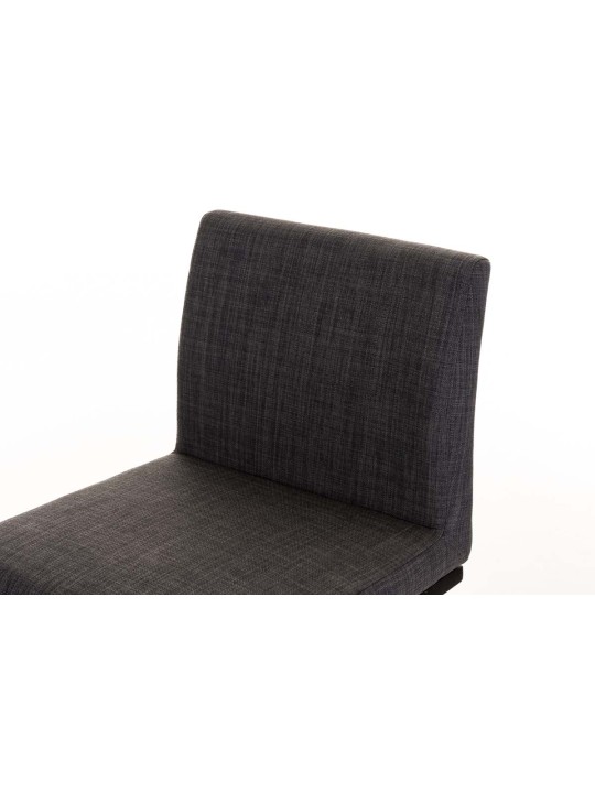 Barová stolička Panama B látka, tmavosivá