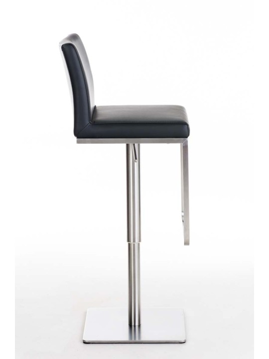Barová stolička Panama E z umelej kože, čierna