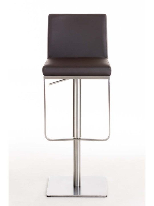 Barová stolička Panama E z umelej kože, hnedá