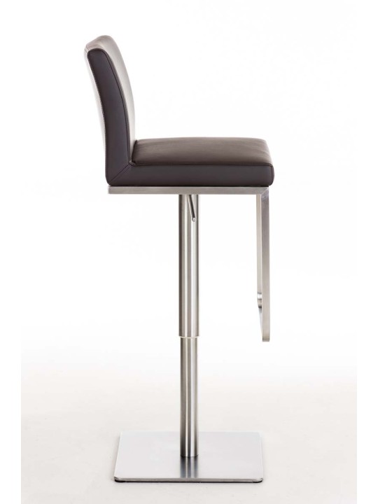 Barová stolička Panama E z umelej kože, hnedá