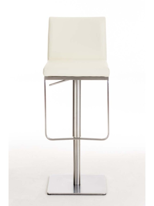Barová stolička Panama E z umelej kože, krémová