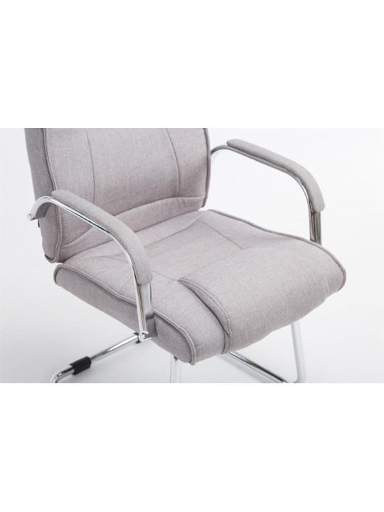 Stolička pre návštevníkov látka Attila, sivá