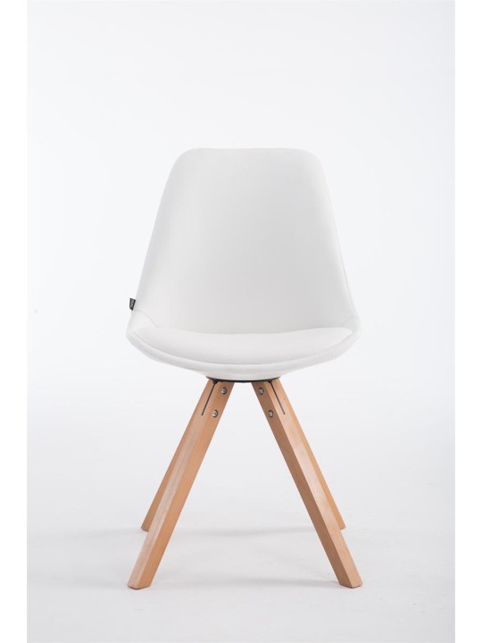 Návštevnícke kreslo Laval Natura Square, biela