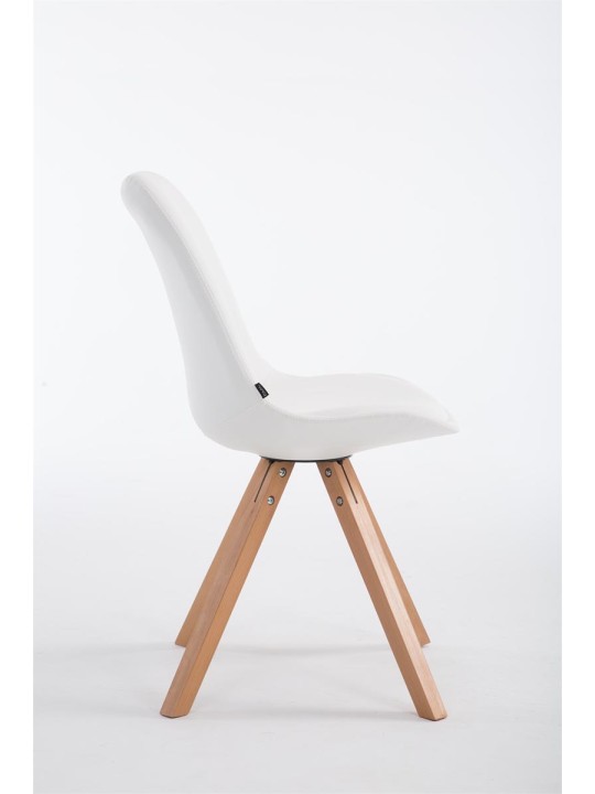 Návštevnícke kreslo Laval Natura Square, biela