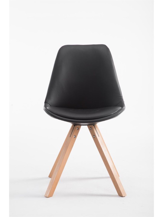 Návštevnícke kreslo Laval Natura Square, čierna