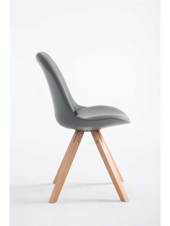 Návštevnícke kreslo Laval Natura Square, sivá