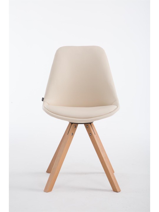 Návštevnícke kreslo Laval Natura Square, krémová