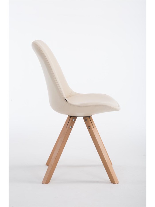 Návštevnícke kreslo Laval Natura Square, krémová