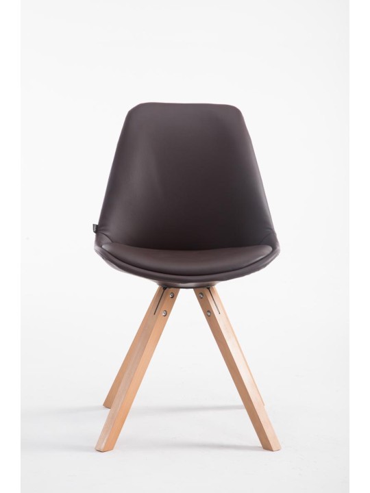 Návštevnícke kreslo Laval Natura Square, hnedá