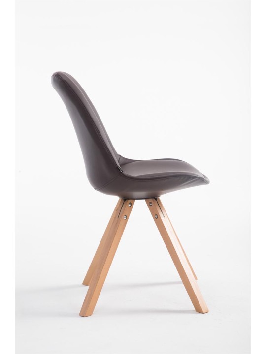 Návštevnícke kreslo Laval Natura Square, hnedá