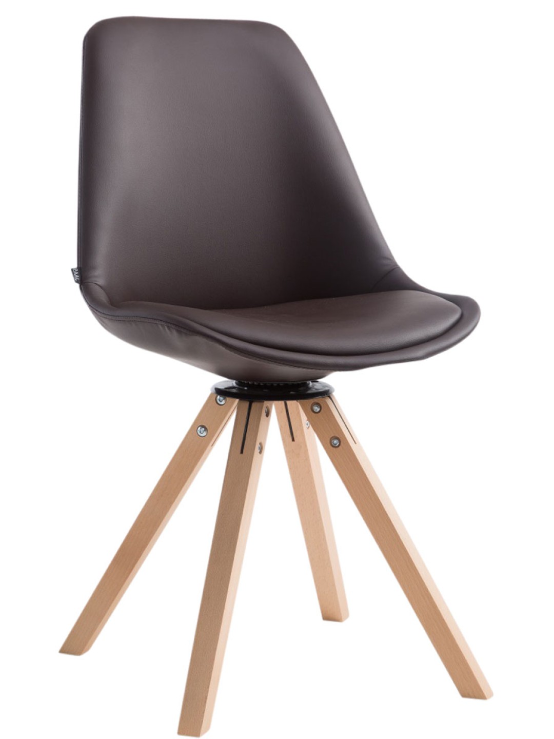 Návštevnícke kreslo Calais otočné Natura Square, hnedá