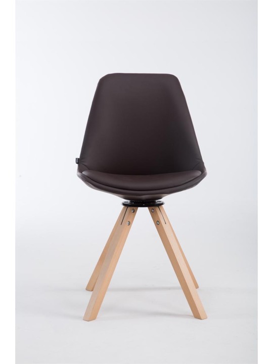 Návštevnícke kreslo Calais otočné Natura Square, hnedá