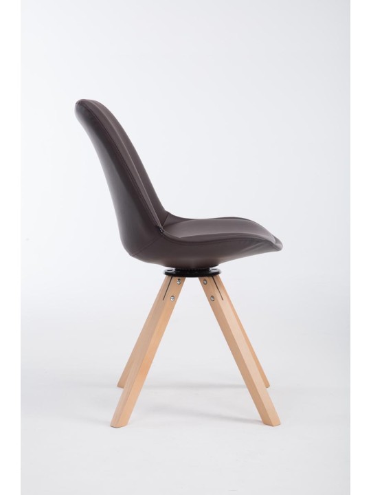 Návštevnícke kreslo Calais otočné Natura Square, hnedá