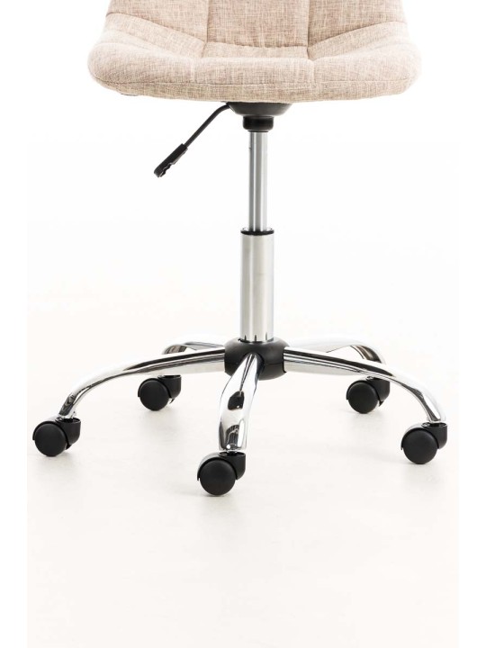 Kancelárske kreslo Emil látka, krémová