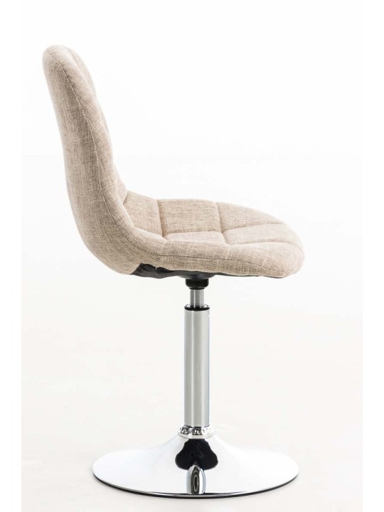 Stolička Emil látka, krémová